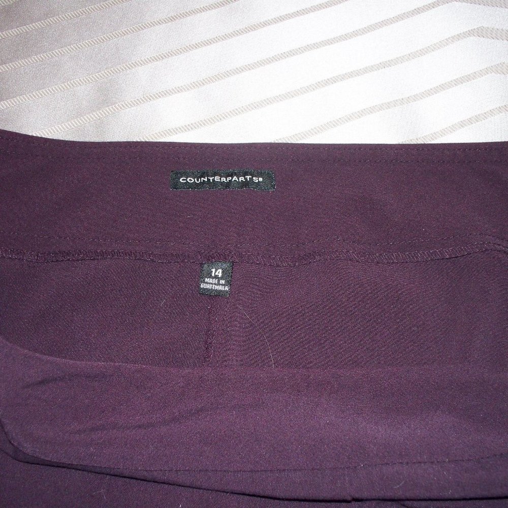 Beautiful Burgundy Dress Pants - Picture 2 of 6